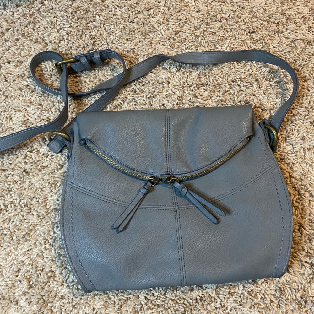 Grey crossbody purse